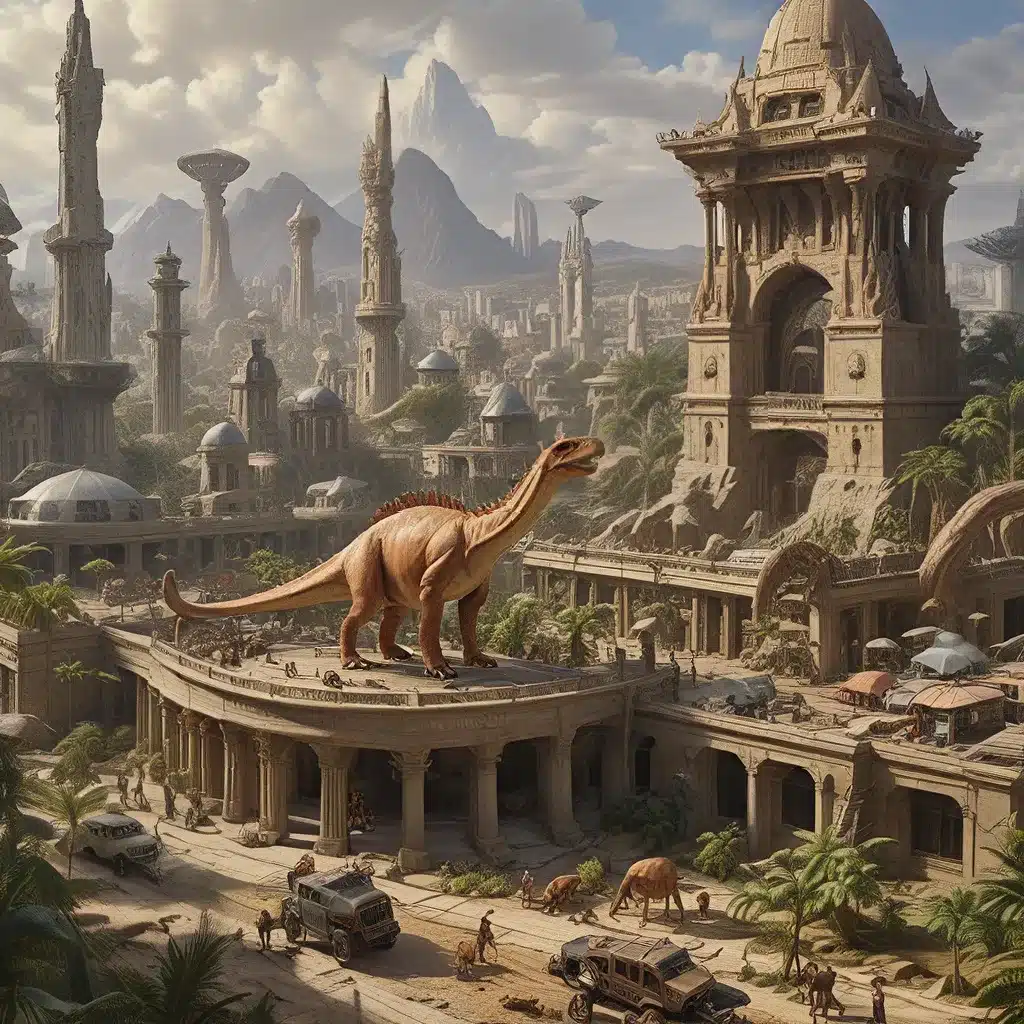 Cretaceous Cityscapes: Exploring the Architectural Marvels of Prehistoric Dino-Metros