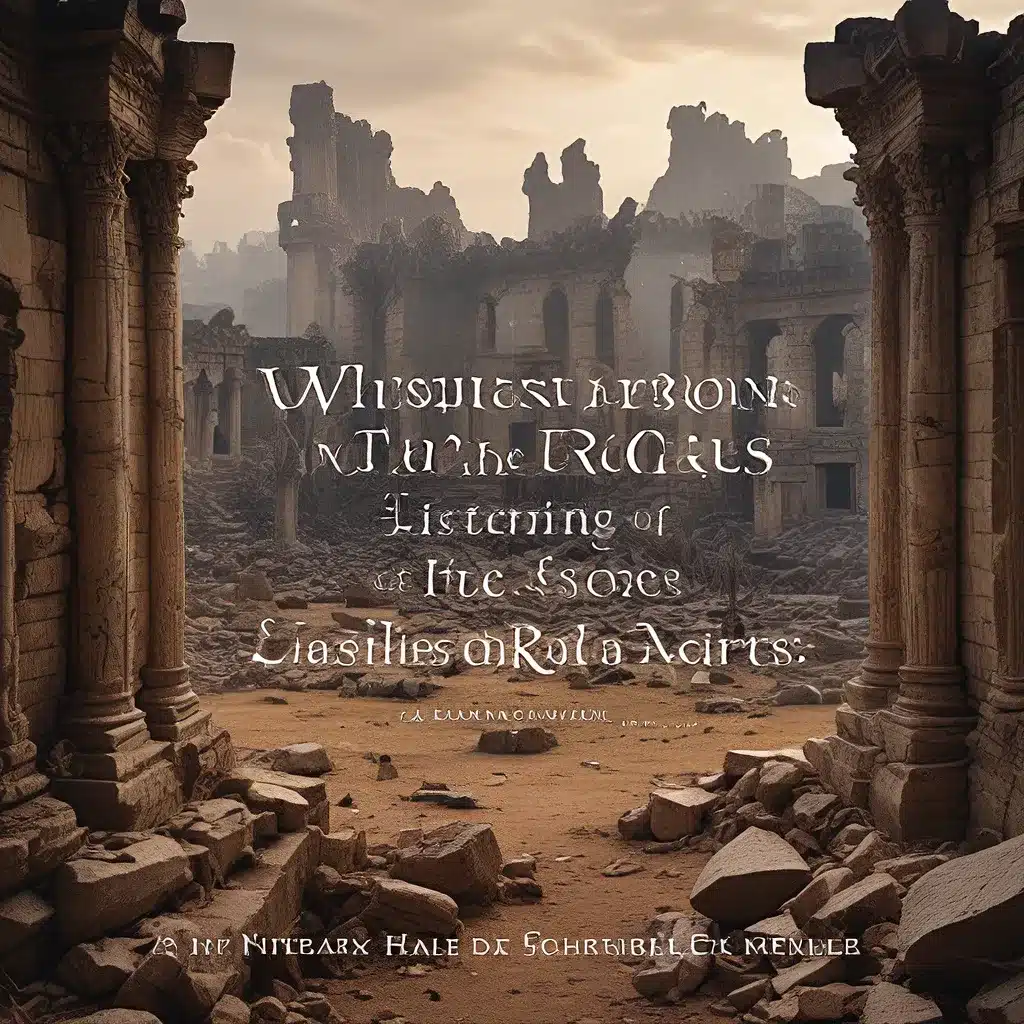 Whispers from the Ruins: Listening to the Stories of Fallen Empires